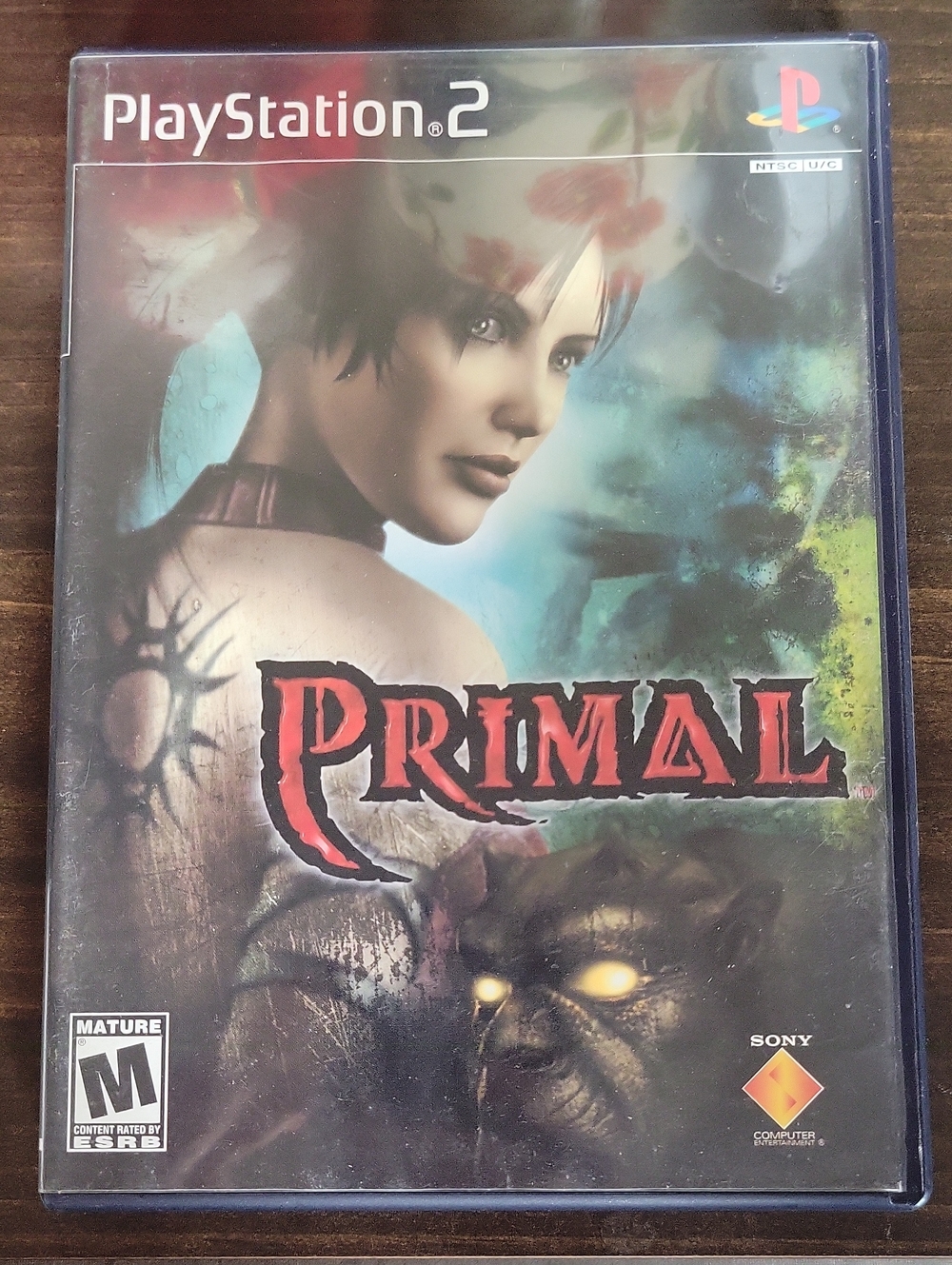 Sony PlayStation 2 Primal — Black & Red Case, Artwork & Manuel